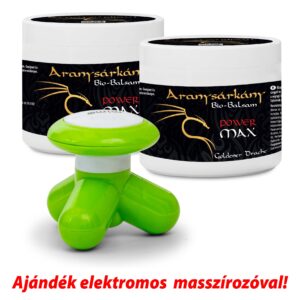 2 db Aranysárkány POWER BIO balzsam AJÁNDÉK elektromos masszírozóval